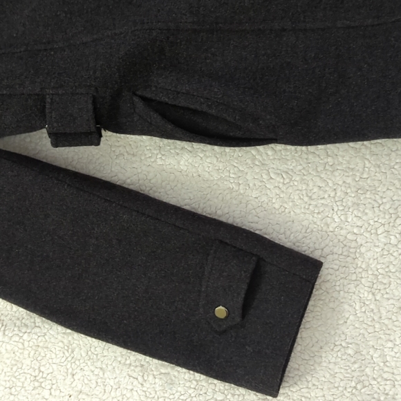 St. John's Bay Black Pea Coat Classic Design - Picture 7 of 16